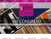 Tablet Screenshot of congresoselm.com